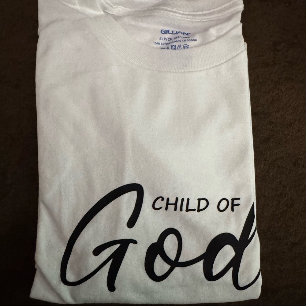 White 'Child of God' Short Sleeve Tee